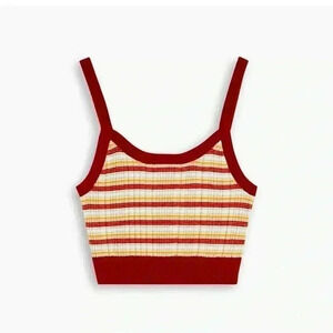 Levi’s Women’s 1/2 Sweater Cropped Top Size XL NWT Rust Orange